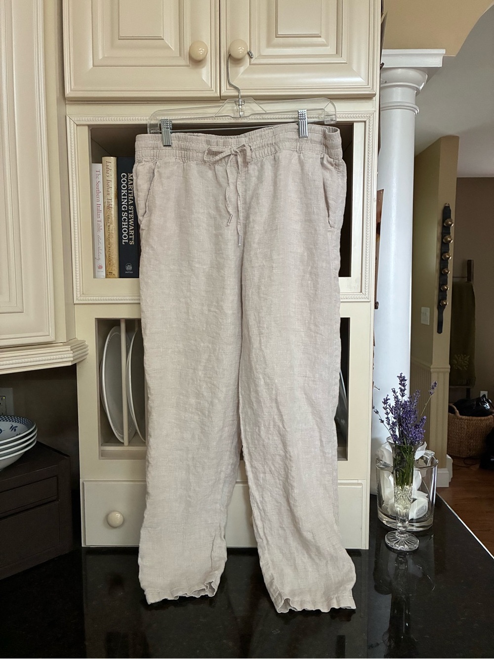 h&m  LINEN  drawstring pants